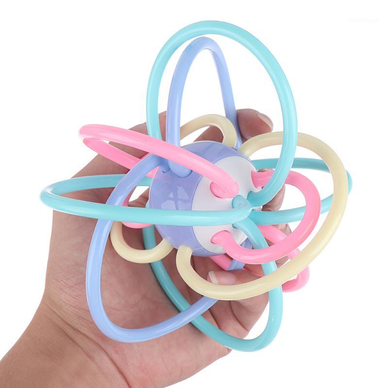 

1pc 0-12 Months Newborn Baby Development Ball Plastic Hand Bell Safe Soft Teething Early Educational Baby Toys 20X20X6CM1