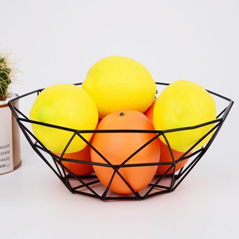 

Geometric Fruit Vegetable Wire Basket Metal Bowl Kitchen Storage Desktop Display Desktop Display Fruit Vegetable Wine Trays5131