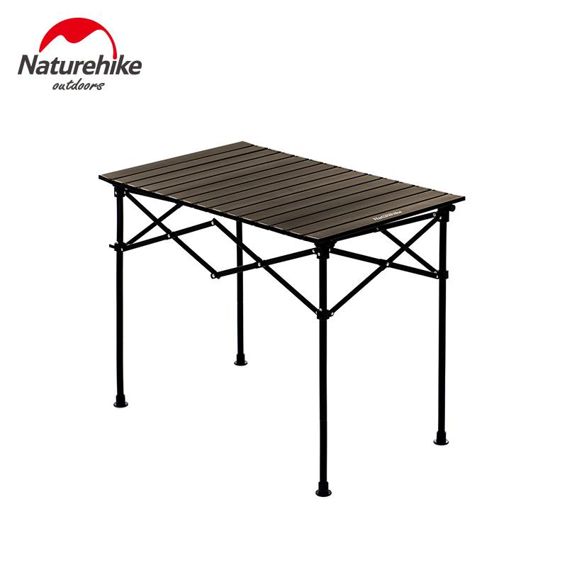 

Naturehike Outdoor Folding Table Aluminum Alloy Portable Adjustable 50/70cm Height Camping Folding Picnic Table Bearing 25kg