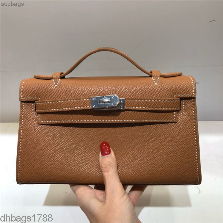 

Generation kellies palm pattern handcowhide Women's bagssingle shoulder diagonal cross Portable Mini bagSilver Buckle B-001, Sky blue