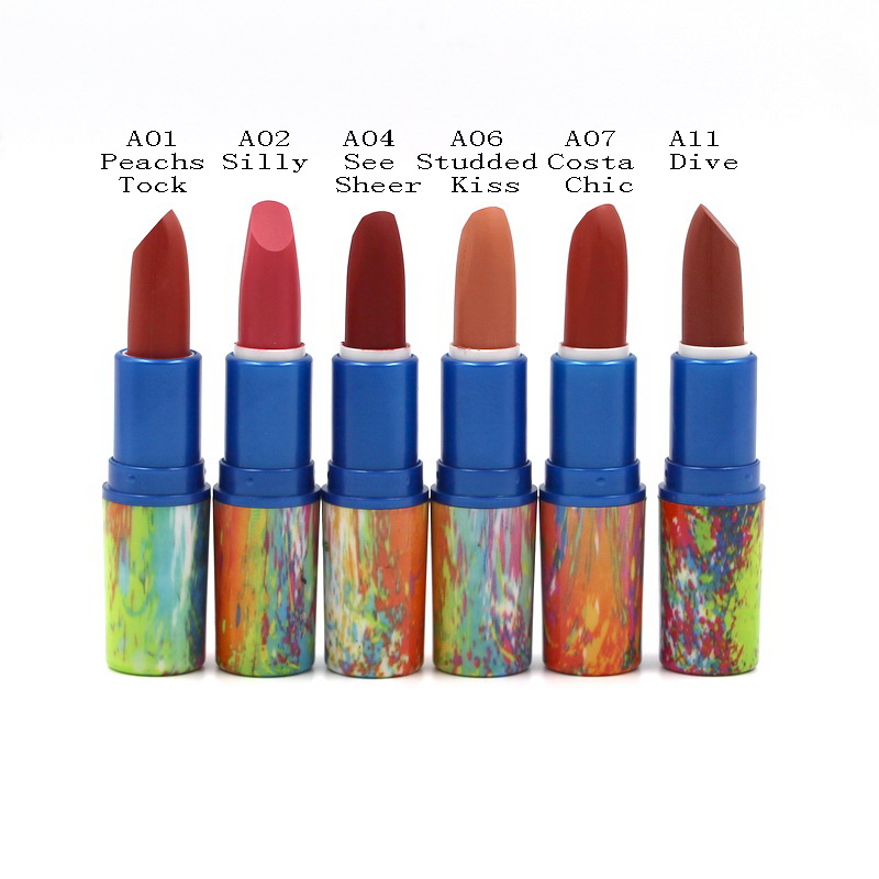 

Matte Lipstick Rouge Rich Lip Stick Easy to Wear Nutritious 3g Makeup Beauty Lipsticks, Mixed color