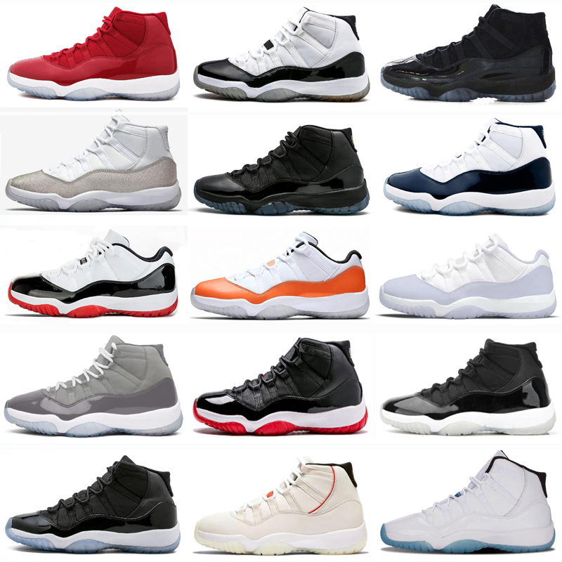 

High Cool Grey 11s 11 basketball shoes low Bred concord 45 Legend blue Bright Citrus Mens Designer Sneakers 25th Anniversary space jam Platinum Tint running Trainers, As photo 17