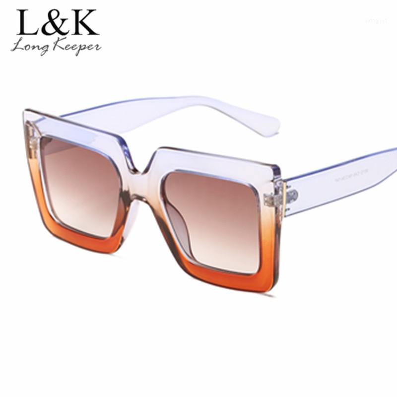 

Sunglasses Oversized Women Large Size Men Transparent Gradient Frame Vintage Big Retro Sun Glasses Female Male UV4001