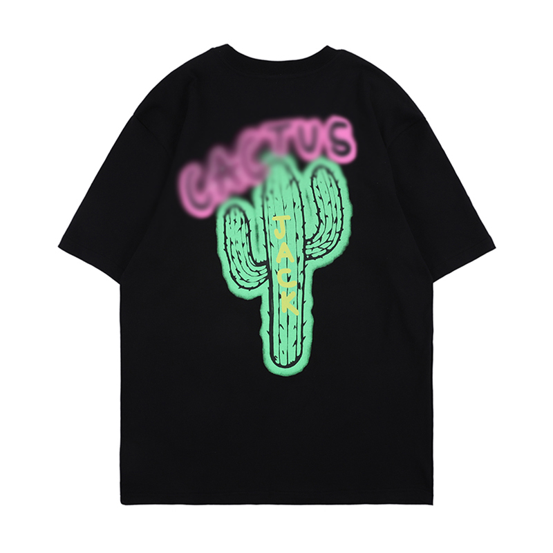 

2021 New Summer Shirt for the Printing of Cotton Cactus From Male Hip Hop XWT6, White