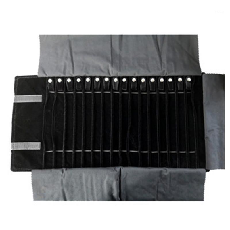 

Velvet Jewelry Roll Bag Storage Bag Storage Portable Necklace Display Case1
