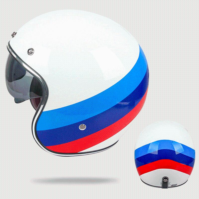 

Motorcycle Helmets Open Face 3/4 Lens Inner Visor High Quality Vintage Retro ABS Helmet Unisex Scooter Motorbike Racing Riding