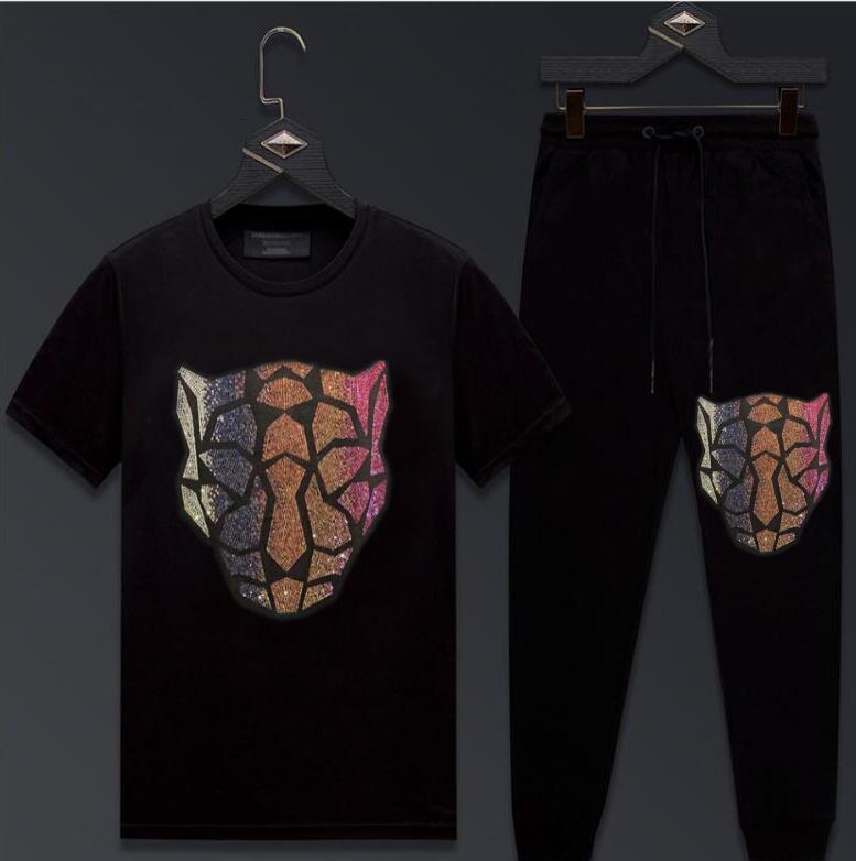 

Male Fashion Hoodies Suits Diamond Marks Sets Short Sleeve Autumn Design 5kvl, Beige