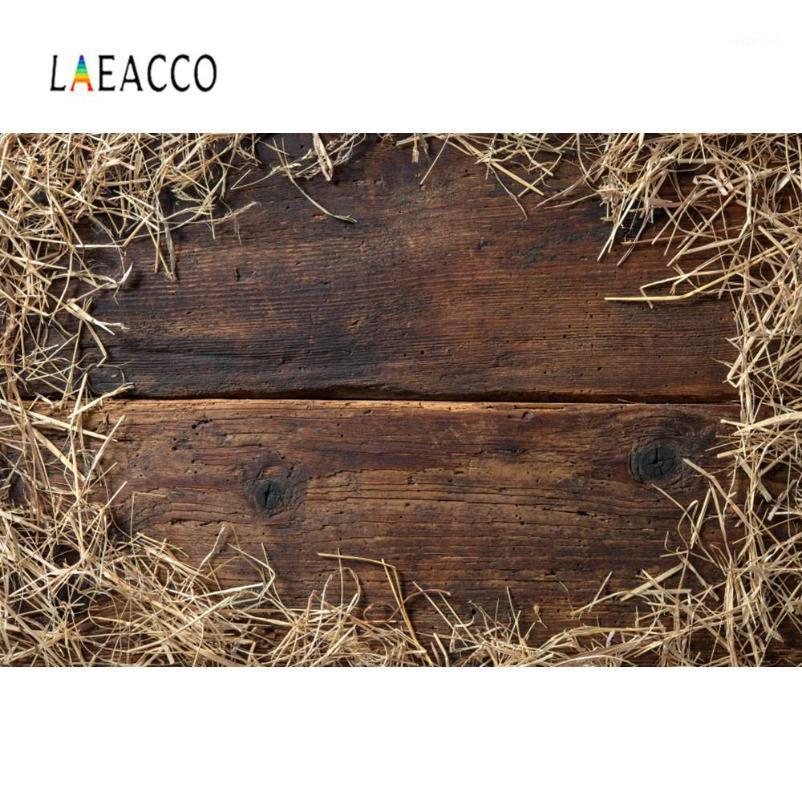 

Laeacco Dark Hardwood Planks Hay Nest Grass Baby Newborn Portrait Photography Backdrops Photo Background Photocall Photo Studio1