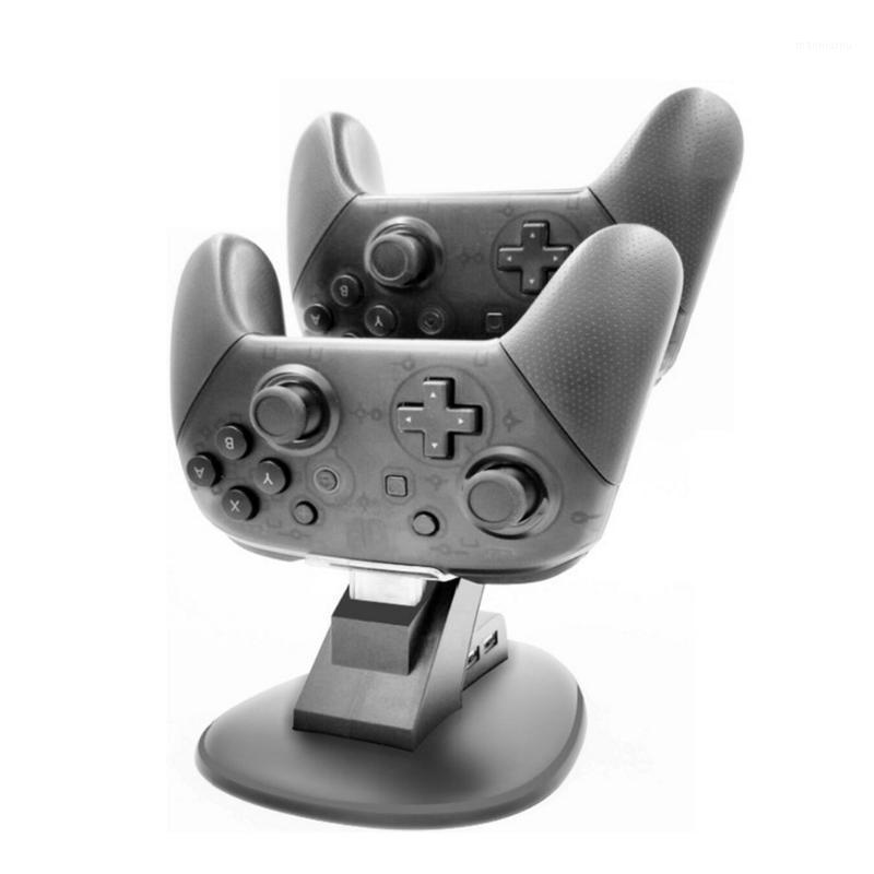 

2 In 1 Controller Charging Stand Handle Double Charge USB Dual Charging Interface For Switch Games Accessories1