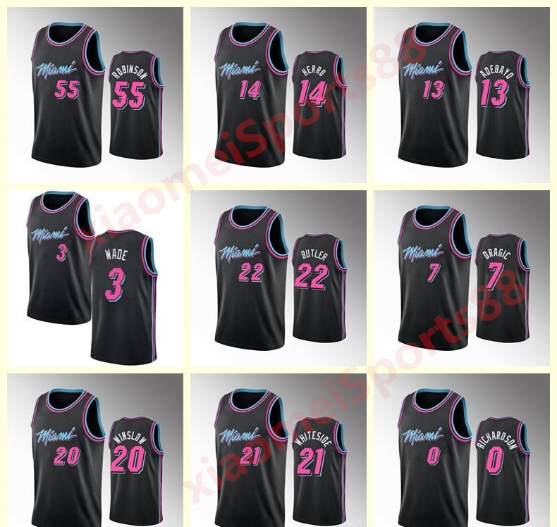 

2021 Men Jimmy Butler Goran Dragic Dwyane Wade Duncan Robinson basketball jerseys can be customized by hot pressing, As shown in illustration
