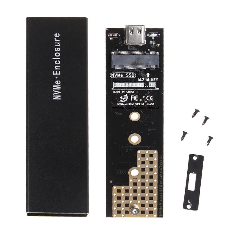 

M2 SSD Case NVME USB3.1 Gen2 Type-C M.2 SSD Enclosure for 2230/2242/2260/2280mm