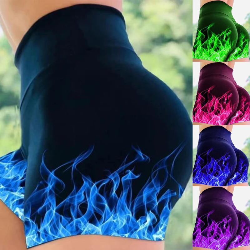 

Sexy Women Sports Shorts Women' Tie-dye Leggings Sport Women Fitness Workout Summer Yoga Running Shorts Gym Training1, Bu