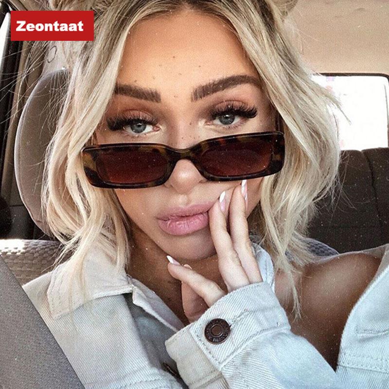 

2021 New Leopard Color Sunglasses for Women New Fashion Black Square Elegant Sun Glasses Men Retro Gradient Small Shades