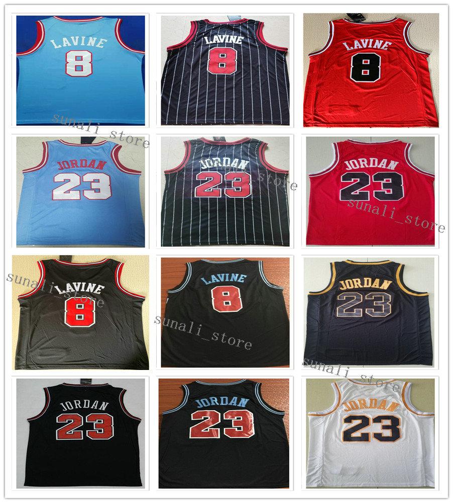 

NCAA Stitched Men Coby 0 White Zach 8 LaVine Michael 23 JD Wendell 34 Carter Jr. Jerseys Basketball 2020 New Black Red White Shirts