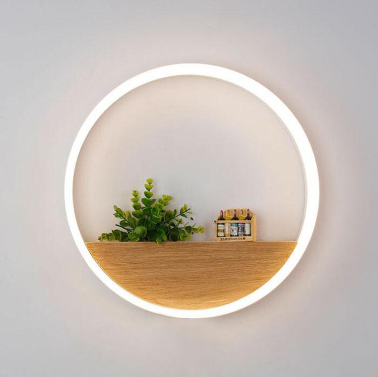 

ZYY Northern Europe Wall lamp Round Creative Iron Ligting For Living Room Restaurant Club Bedroom Iron Led bulb Corridor
