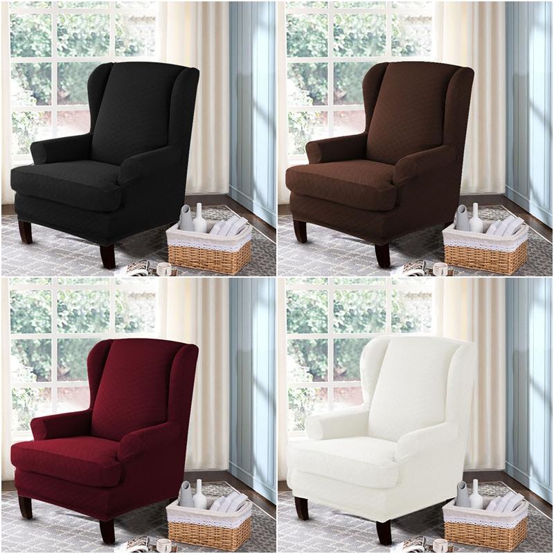 

Nordic Style Chair Cover Elastic Armchair Cover Spandex Stool Solid Color Slipcover All-inclusive Stool Protector