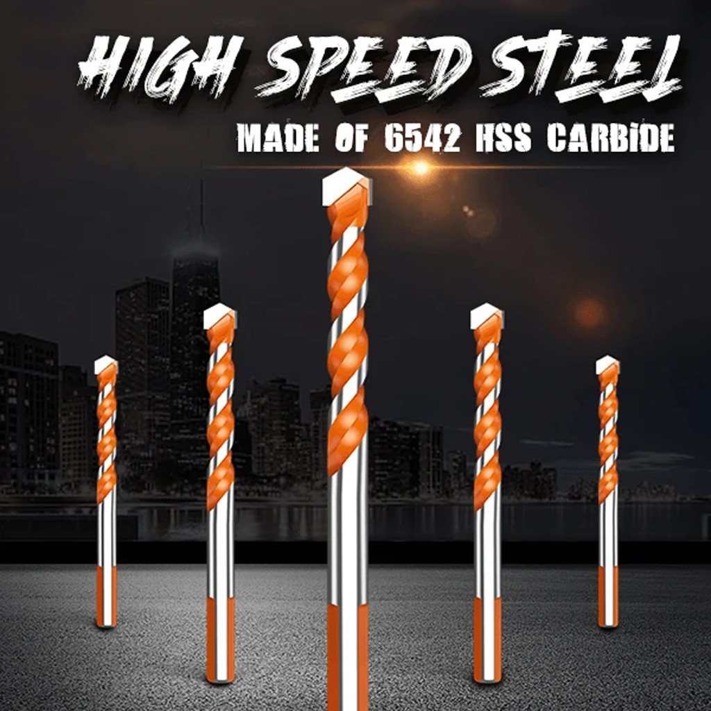 

Ultimate Drill Bits (5pcs) -Multifunctional Ceramic Glass Hole Working Sets Twist Drill Head Punching Hole Working Set25