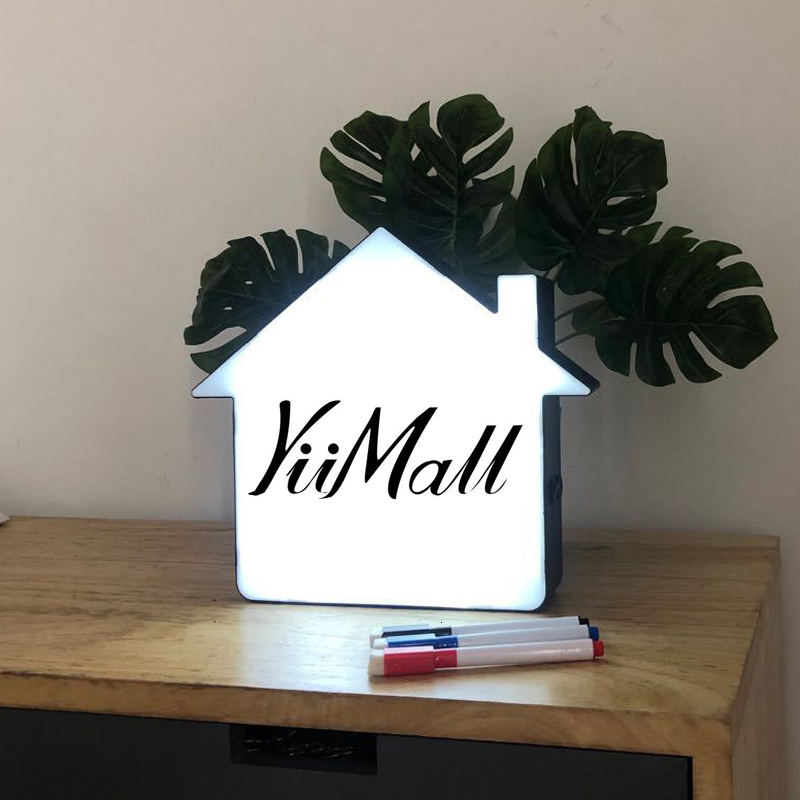 

2021 Creative Led Board Message Box Nightlight Light Holiday Sign Roomtable Decorations Lamp Night 8ICL