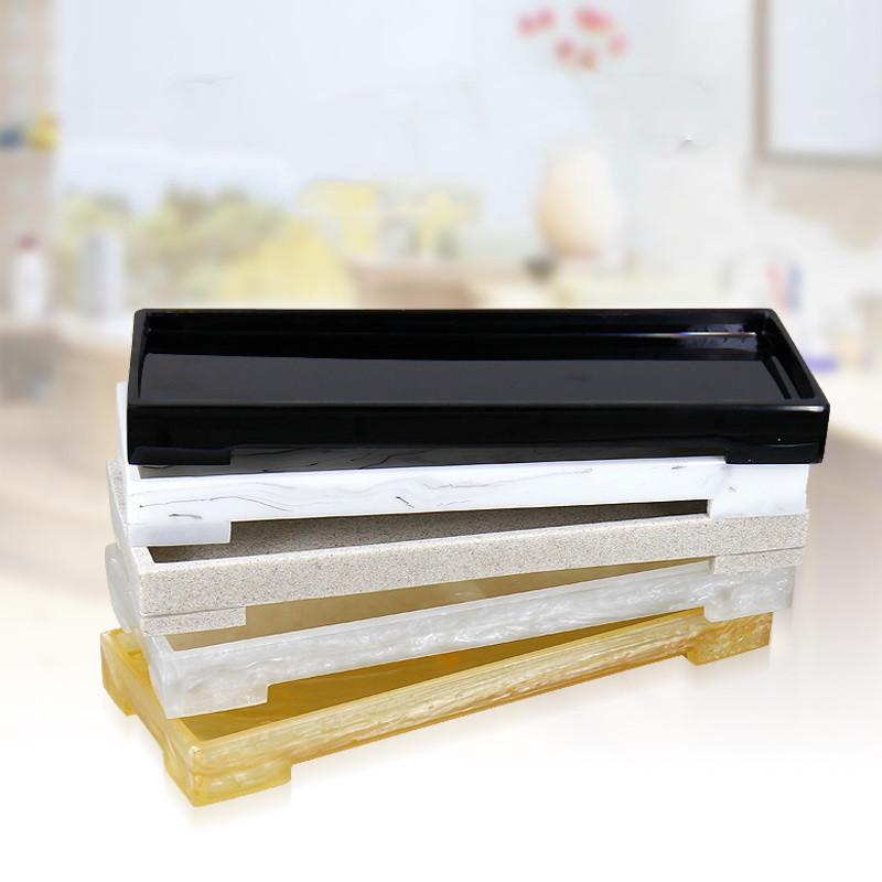 

Toiletries Supplies Storage Tray Bathroom Accessories Tray Imitation Marble Container Organizer Jewelry Plate Cosmetic Dish