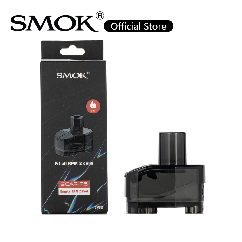 

SMOK Scar-P5 Empty RPM 2 Pod 5ml Scar P5 RPM Pod Cartridge Replacement Tank For Scra-P5 Kit 100% Original