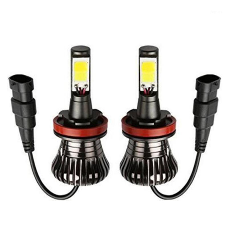 

2X LED fog lights 9005 9006 Dual Color White Yellow Blue 880 881 H16 H1 H3 H7 H8 H9 H11 24W 12V car bulbs headlight1