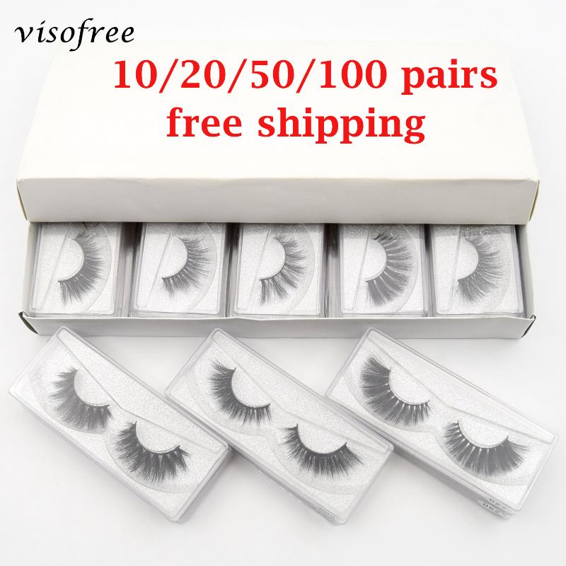 

Wholesale Eyelashes 10/30/50/100 pcs 3d Mink Lashes Natural Mink Eyelashes Wholesale False Makeup False Lashes In Bulk