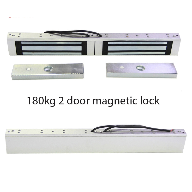 

180kg double door electric lock 2 line installation maintenance 2 door mounted magnetic lock