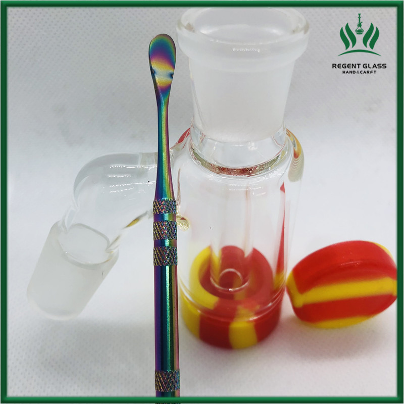 

14mm 18mm Reclaim Catcher Adapter Ashcatcher Glass Ash Catcher Percolator for Bong WaterPipes with Wax Dabber Tool Smoking Accessory