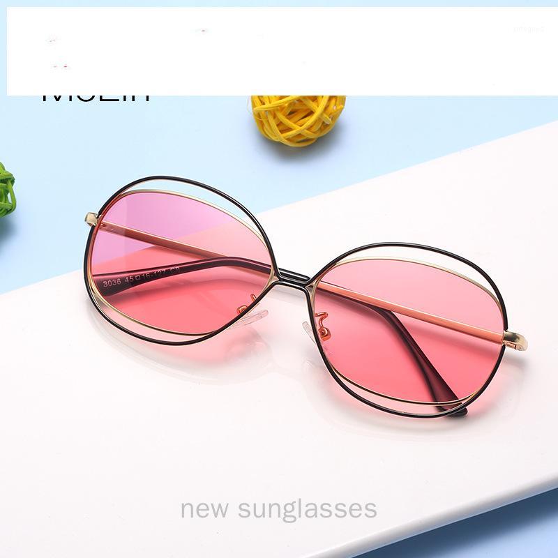 

Sunglasses 2021 Punk Metal Oval Boys Girls Vintage Children Round Sun Glasses UV400 With Box NX1