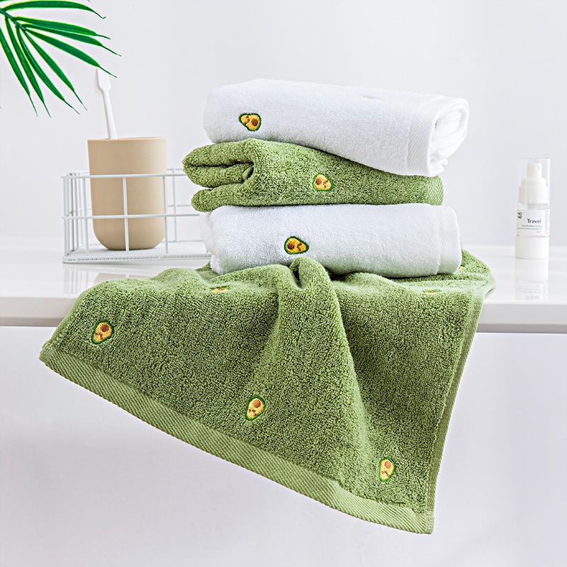 

70*140 Avocado Cotton Bath Towel Wrapped Chest High Quality Cotton Bath Towel Beach Adult Extra Soft Absorbent, Green