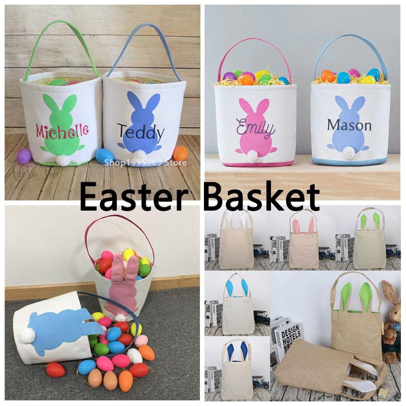 

Wholesale Easter Baskets 32 Styles Personalized Easter Bag For Kids Candy Bucket Party Decoration Tote Bag Gifts