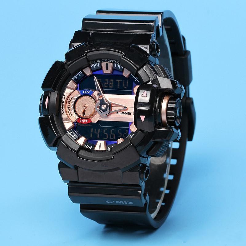 

Leisure sports men's LED digital watch iced out watch electronic watch waterproof and shockproof world time