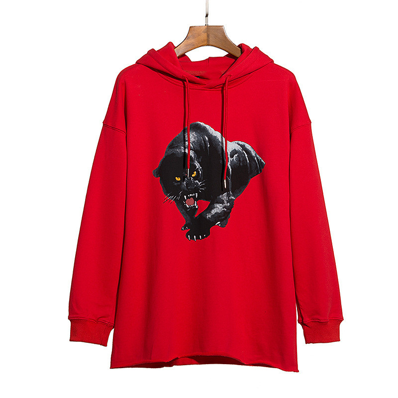 2022 Nouveau Mode Designer Black Panther Homme Hommes Hommes Femmes Couples Pull Sweat-shirt Jeunesse Streetwear Hip Sweat à manches longues Tail