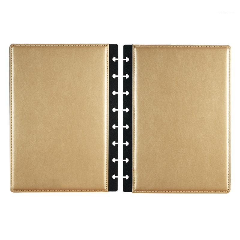 

Fromthenon A5 Mushroom Discbound Notebook Leather Cover 8 Holes Loose Leaf Spiral Planner Binding Cover Office School Stationery1