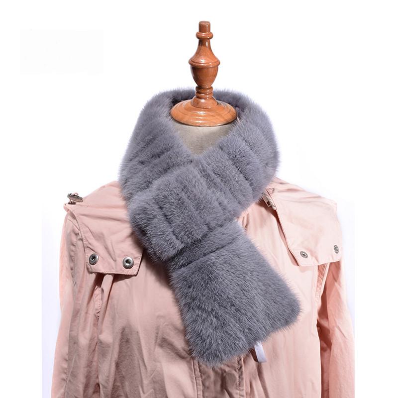 

TopFurMall ) Lady Autumn Winter Genuine Neck Rings Women Fur Scarves Wraps LF9013