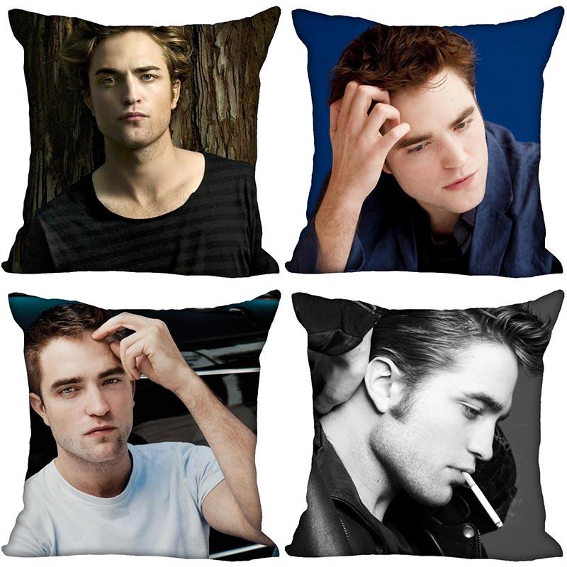 

The Robert Pattinson Pillowcase Bedroom Home Decorative Pillow Cover Square Zipper Pillow Cases Satin Soft Fabric, 10