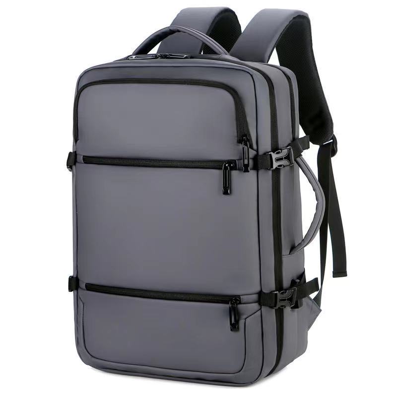

2021 new, outdoor business student backpack, large capacity, multi-function, waterproof, breathable.635, Black