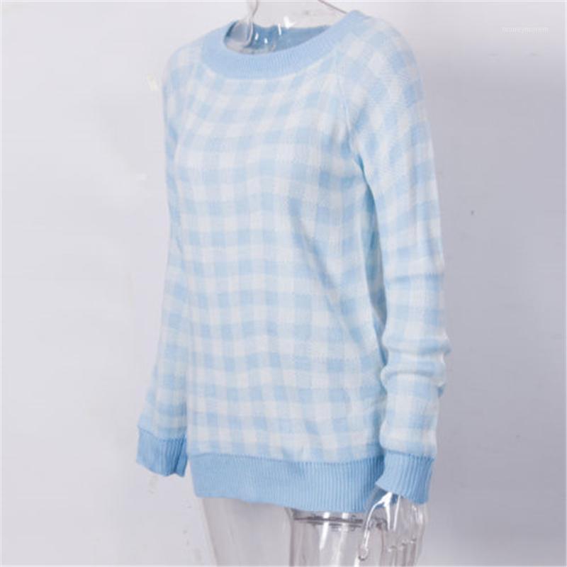 

2021 Women Autumn Winter Fashion Off Shoulder Swallow Top Black/Sky Blue1