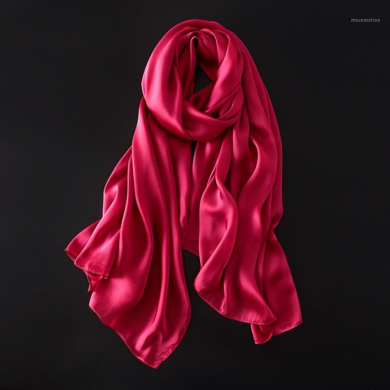 

Fashion Women Solid Color Luxury Silk Ccarf Summer Women Oversized Multifunctio Beach Cover-ups Wraps Shawls Muslim Hijab N11