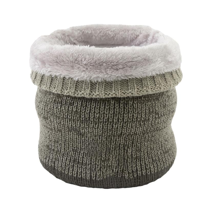 

Unisex Solid Color Neck Warmer Fleece Knitted Scarves Warmer Fashion Scarf Wrap Ring Tube Face Cover Bandana Outdoor Headband