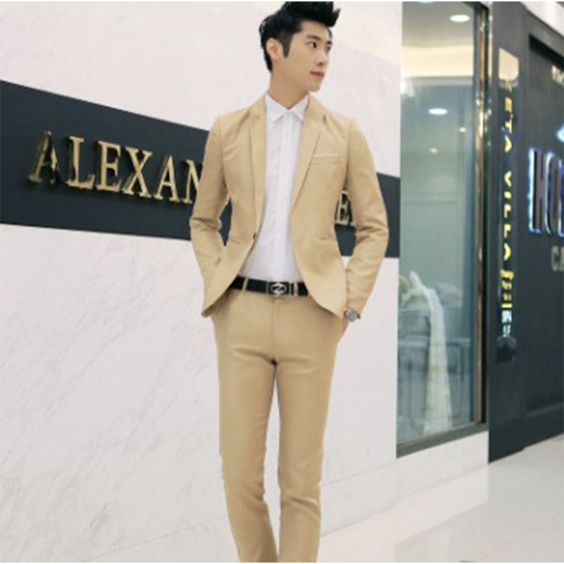 

The New Men's Suit Suit Fashion Business Two Piece Suit(The Logistics Price Pls Contact Us), White;black