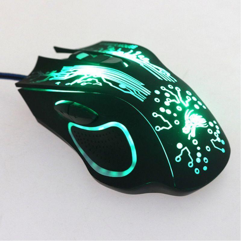 

USB Wired Gaming Mouse 6-button LED Luminous Desktop Computer Laptop Optical Mouse Ergonomic Design Gamers Gaming1