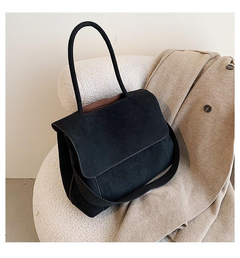 

Popular Shoulder Bag Underarm Bag 2021large Capacity Autumn and Winter Models All-match One-shoulder Commuter Briefcase Tote, Black