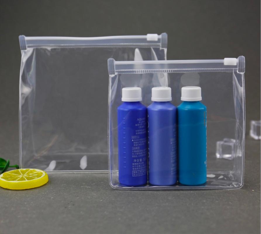 

2 Pack Clear cosmetic makeup toiletry bag for traveling and organizing available for custom, As pic