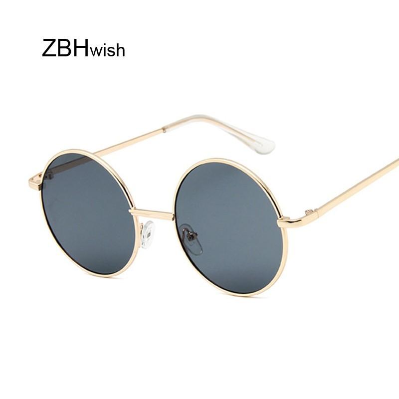 

Retro Round Sunglasses Women Designer Vintage Small Unisex Metal Frame Color Lenses Sun Glasses Female Oculos UV400