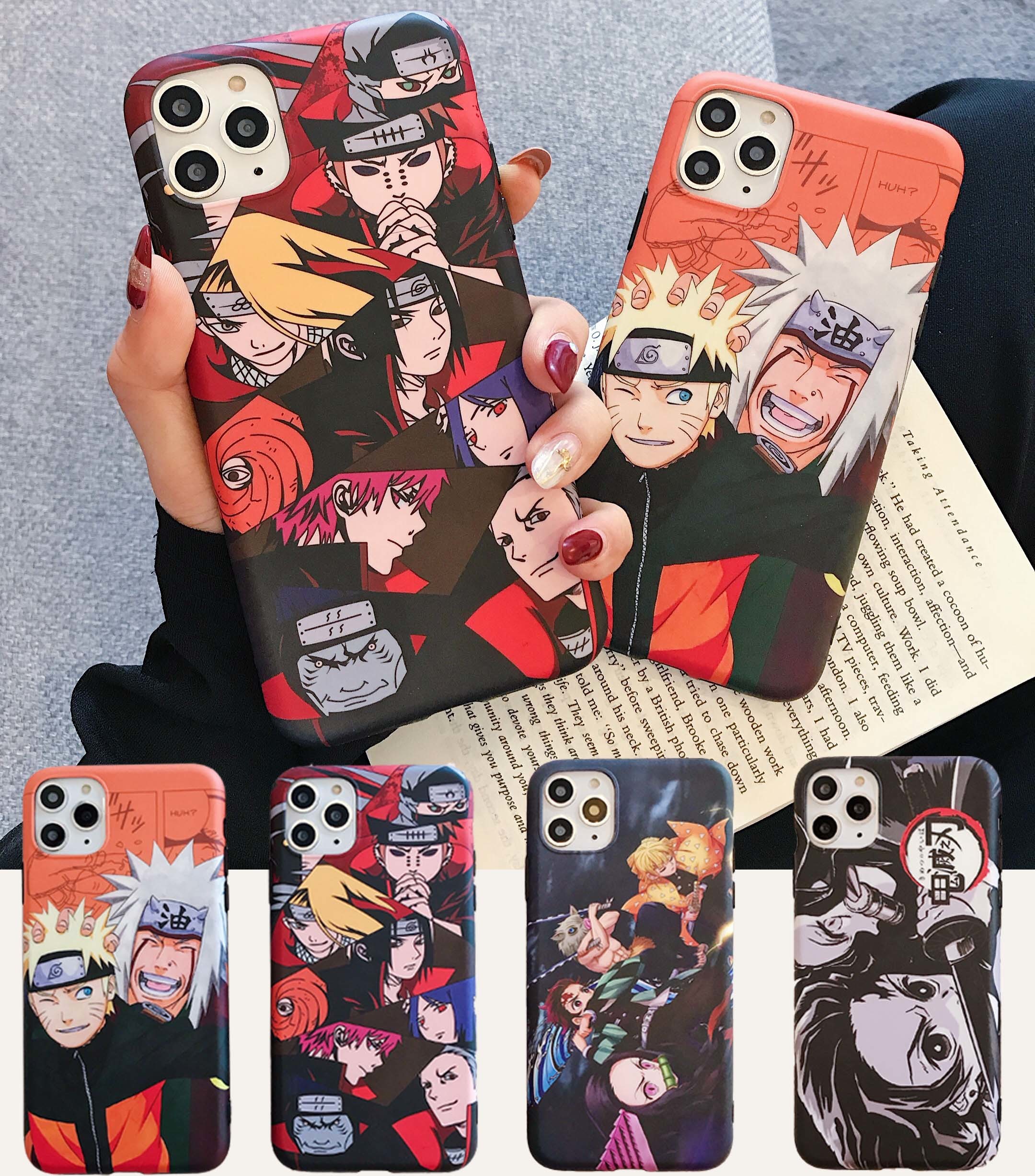 

phone cases for iPhone 11 pro 7 8 plus X XR XS Max Japan Anime Naruto Jiraya Itachi soft TPU back Coque for iphone 6 6s plus