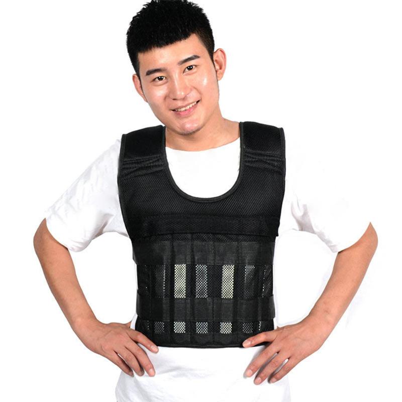 

Sweat Absorbing Fitness Equipment Training Adjustable Waistcoat Durable Weighted Vest Breathable 10KG 20KG Running Magic Sticker