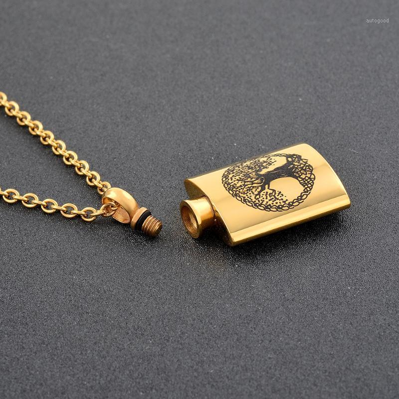

Chains IJD9804 Tree Of Life Stainless Steel Cremation Memorial Necklaces Ashes Urn Keepsake Pendant Locket For Women Jewelry1