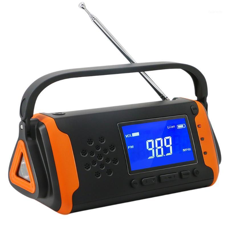 

Outdoor Electric LED Screen USB Charger Dynamo Solar Powered Hand Crank Household Portable Power Bank Emergency Radio1