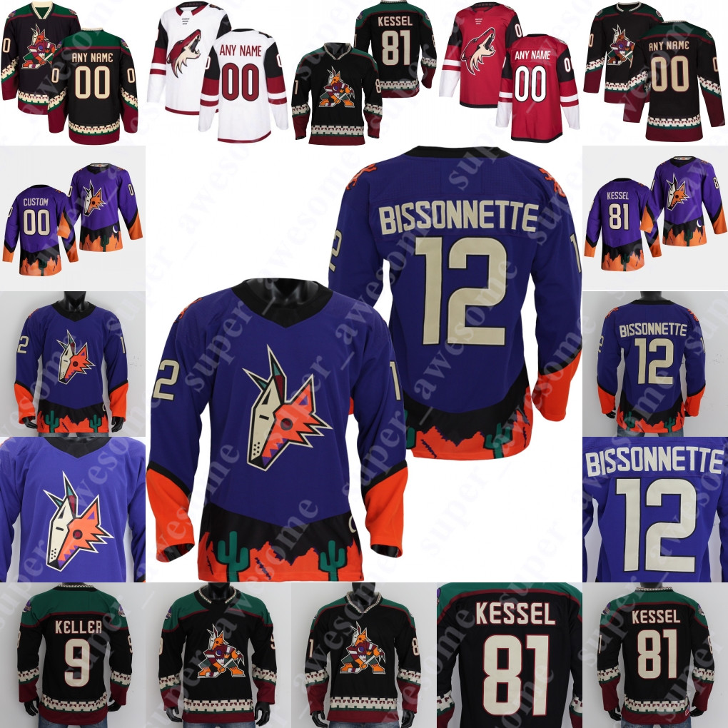 

Arizona Coyotes Jersey Drake Caggiula Michael Chaput Hudson Fasching Adin Hill Barrett Hayton Ilya Lyubushkin Victor Soderstrom Dryden Hunt, Women black new
